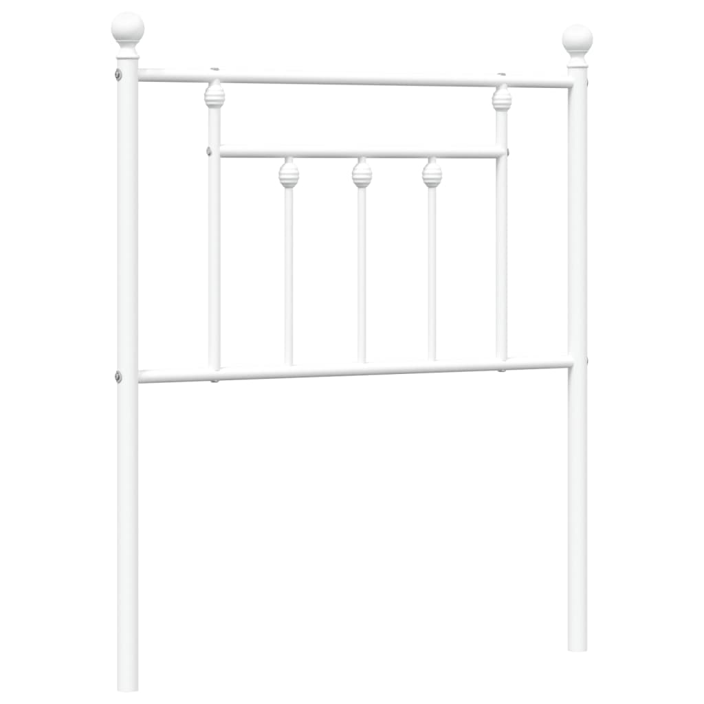 Metalno zamjensko uzglavlje bijelo 75 cm