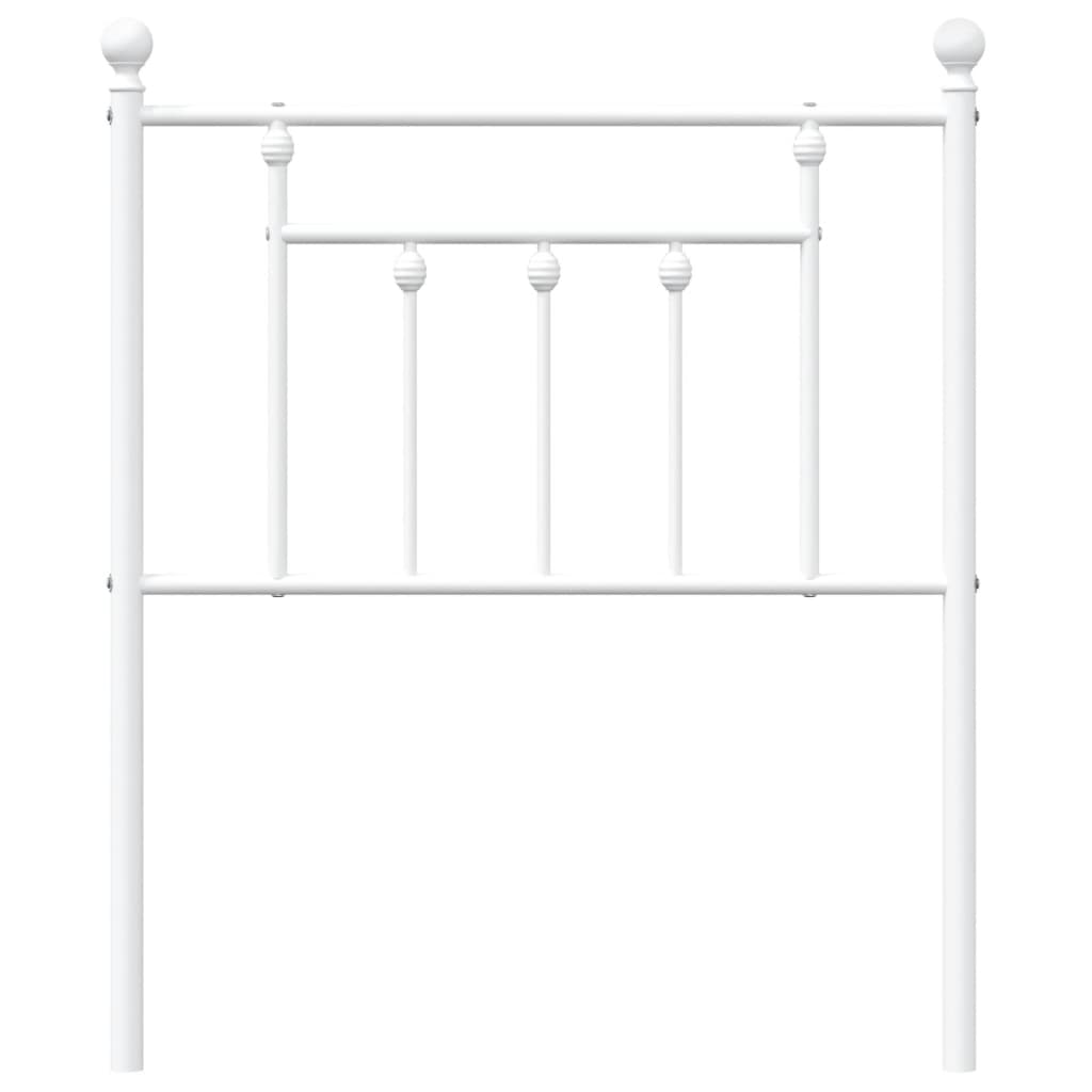 Metalno zamjensko uzglavlje bijelo 75 cm