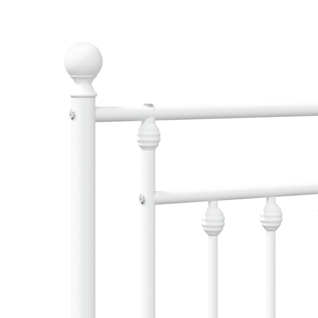 Metalno zamjensko uzglavlje bijelo 75 cm
