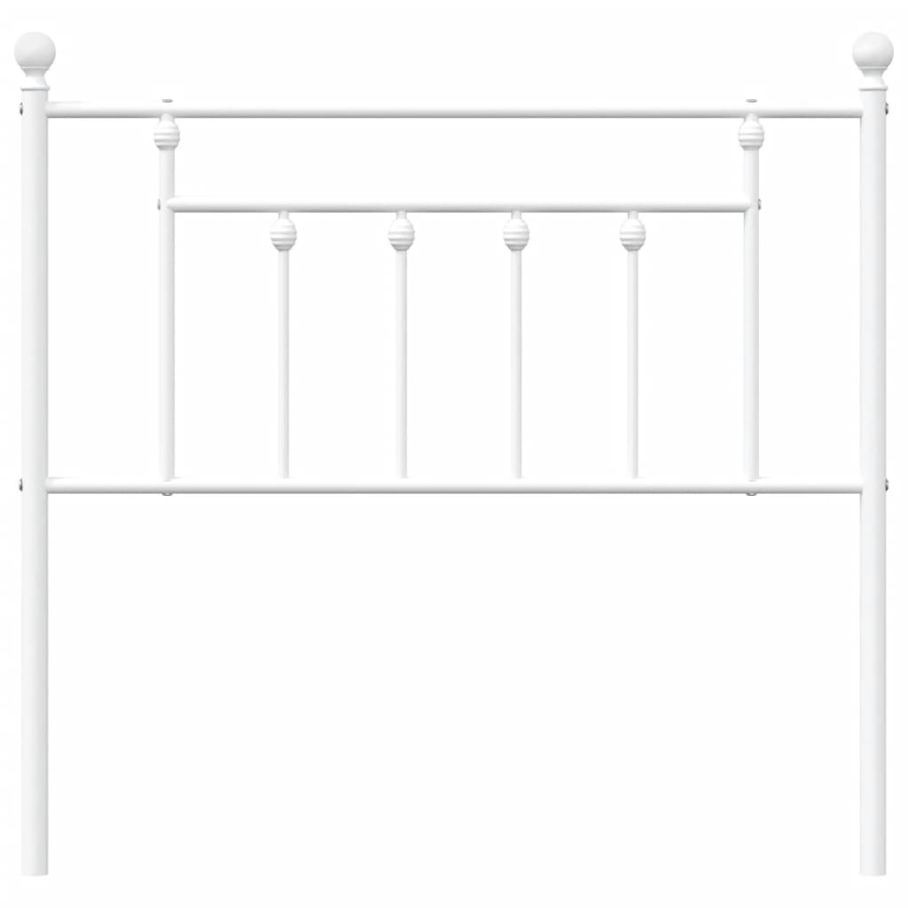 Metalno zamjensko uzglavlje bijelo 90 cm