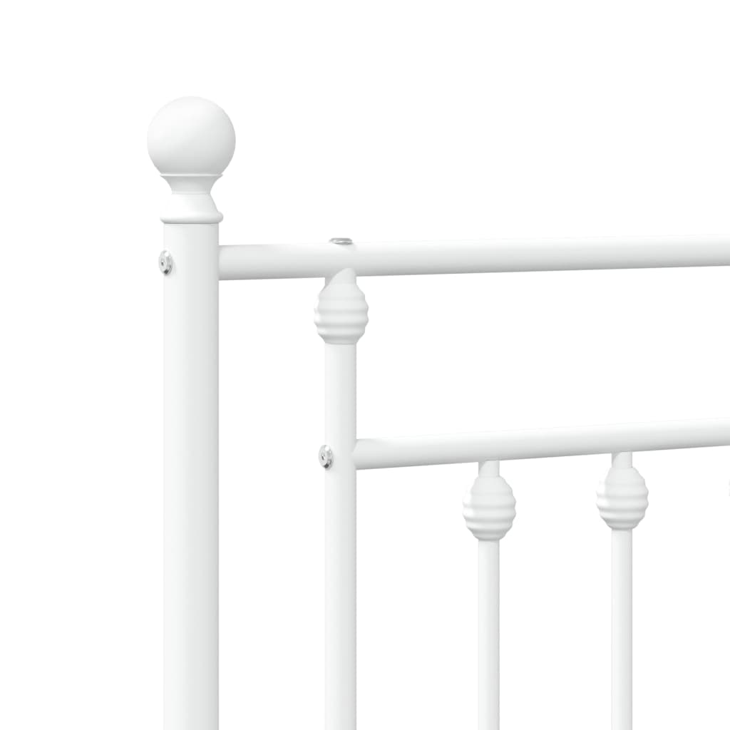 Metalno zamjensko uzglavlje bijelo 90 cm