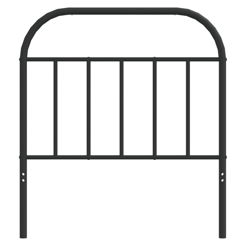 Metalno zamjensko uzglavlje crno 80 cm