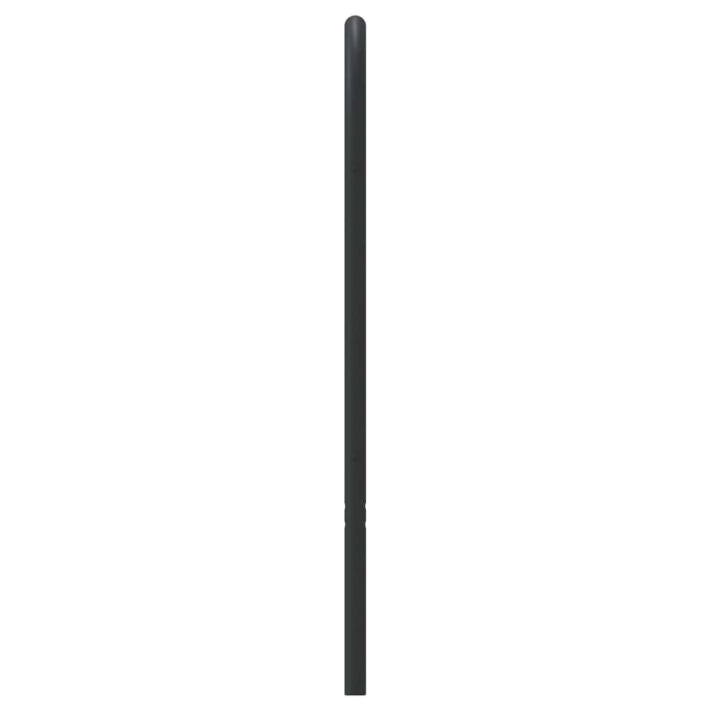 Metalno zamjensko uzglavlje crno 90 cm