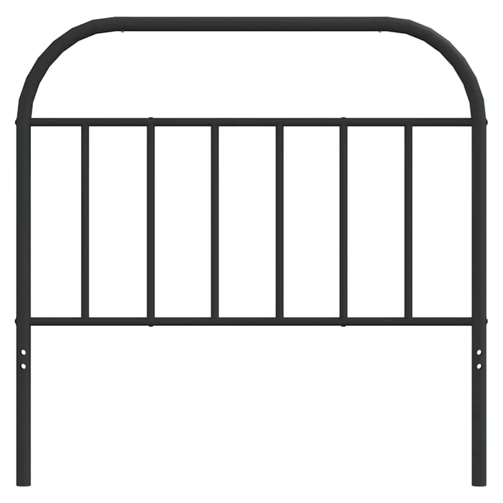 Metalno zamjensko uzglavlje crno 100 cm
