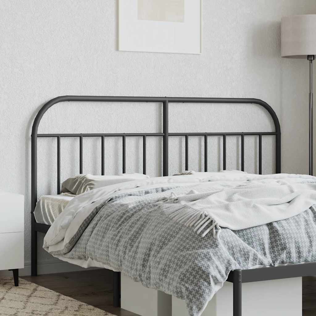 Metalno zamjensko uzglavlje crno 160 cm