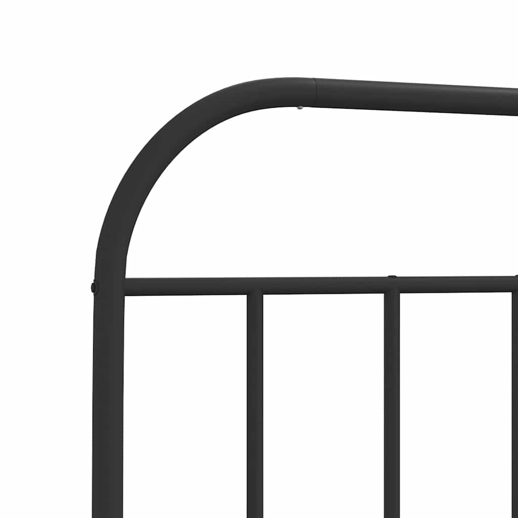 Metalno zamjensko uzglavlje crno 160 cm