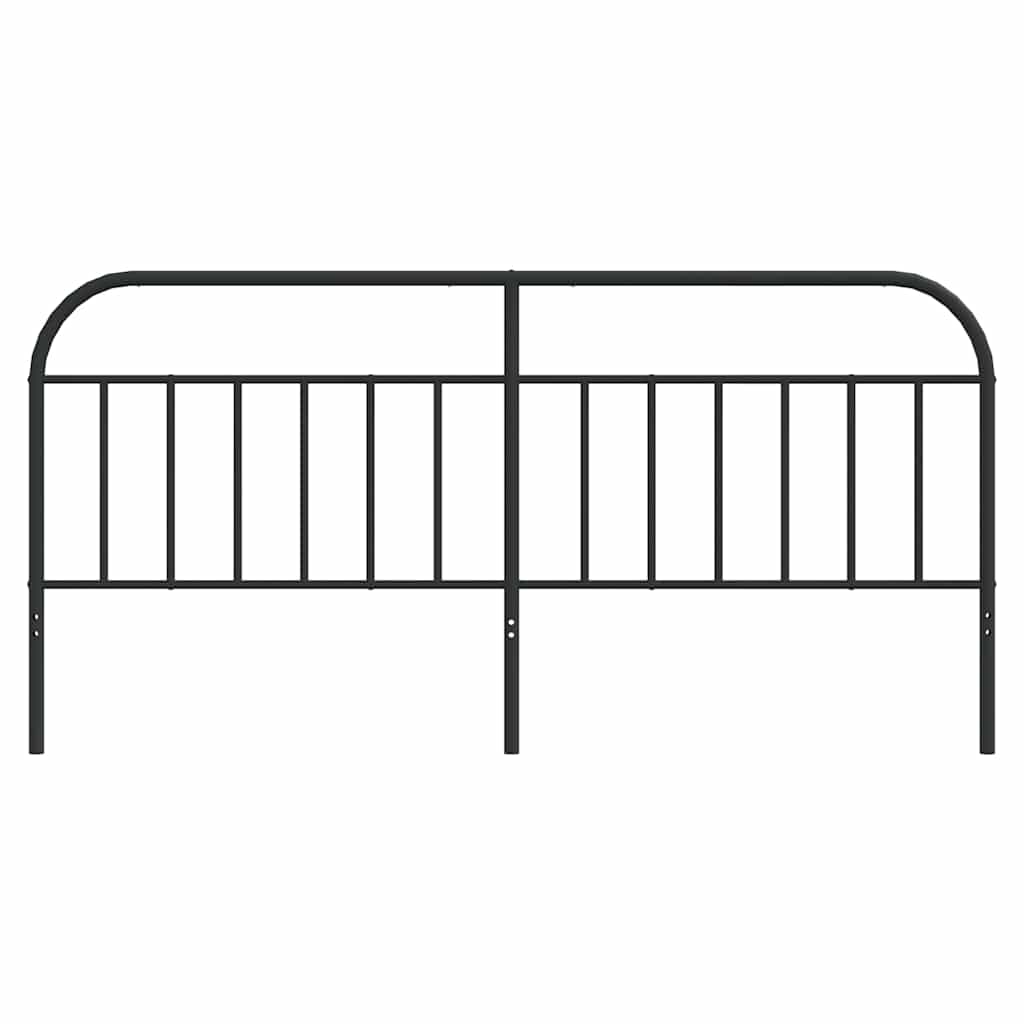 Metalno zamjensko uzglavlje crno 193 cm