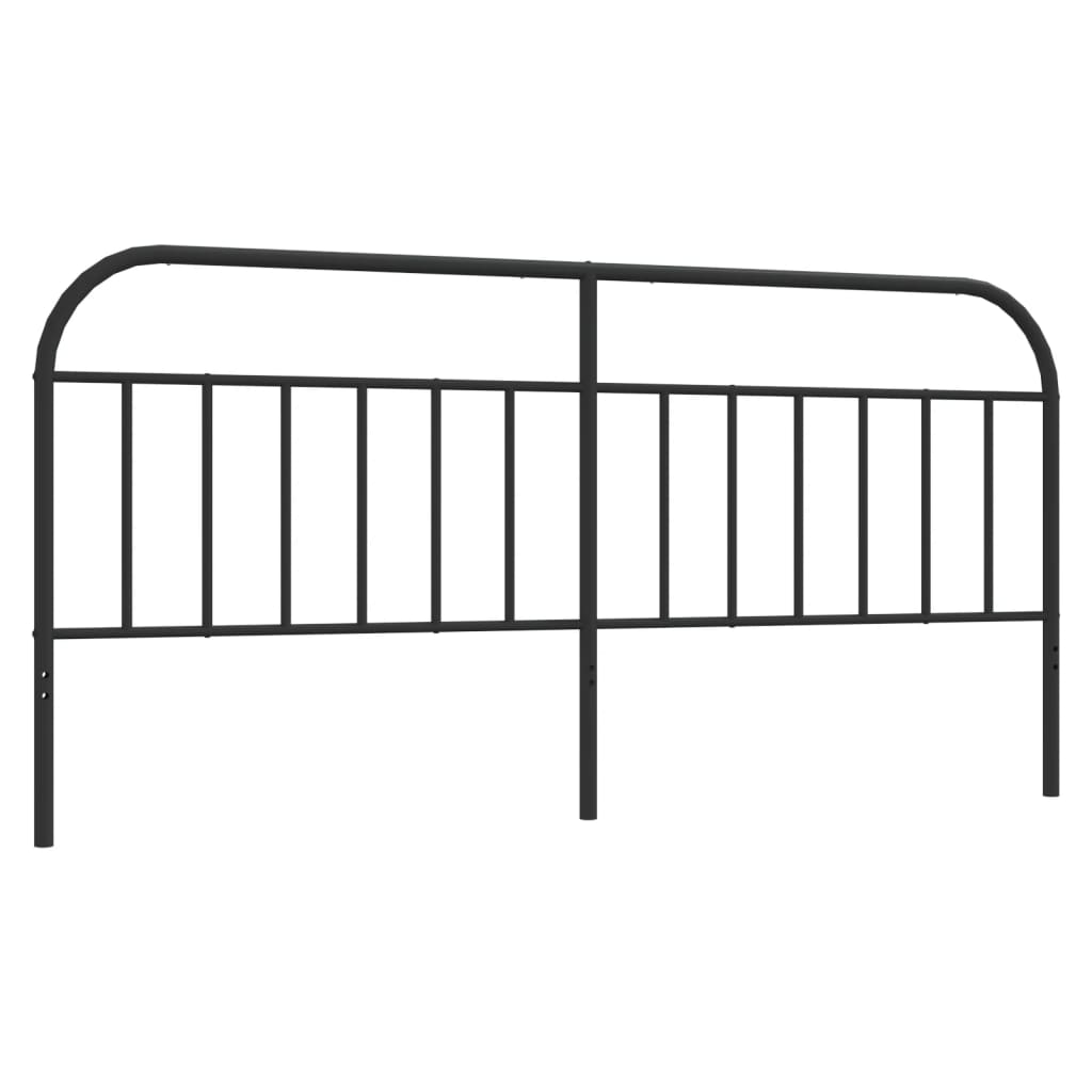 Metalno zamjensko uzglavlje crno 200 cm