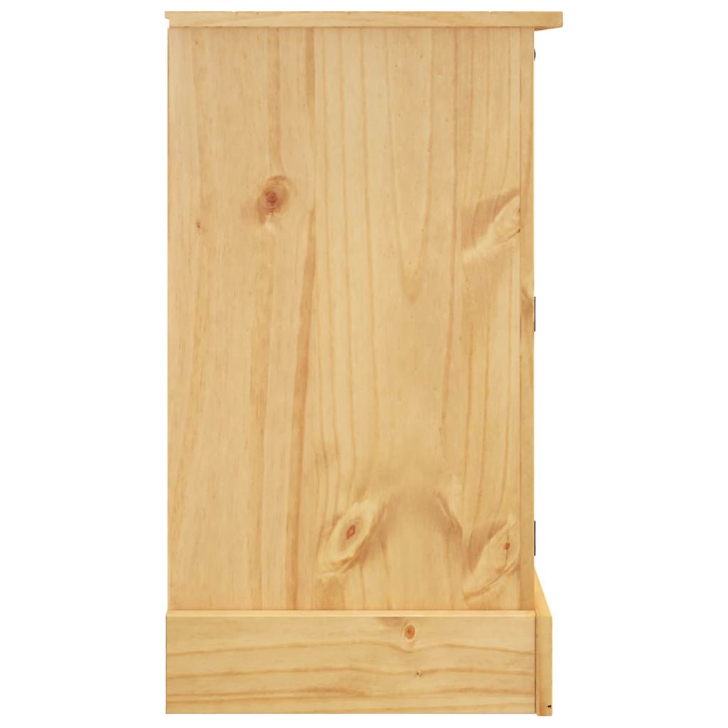 Komoda "Corona" smeđa 112x44x78 cm masivno drvo meksički bor