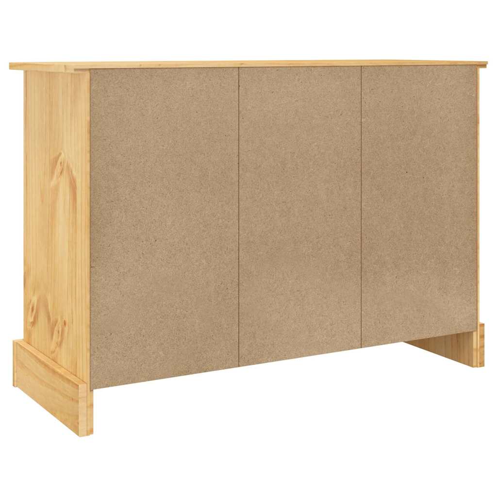Komoda "Corona" smeđa 112x44x78 cm masivno drvo meksički bor
