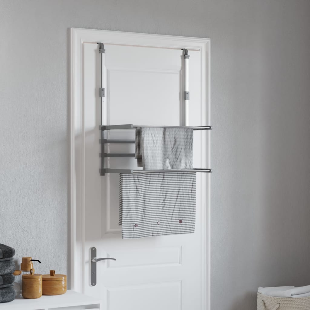 Stalak za sušenje za balkon 54 x 25 x 42 cm aluminijski