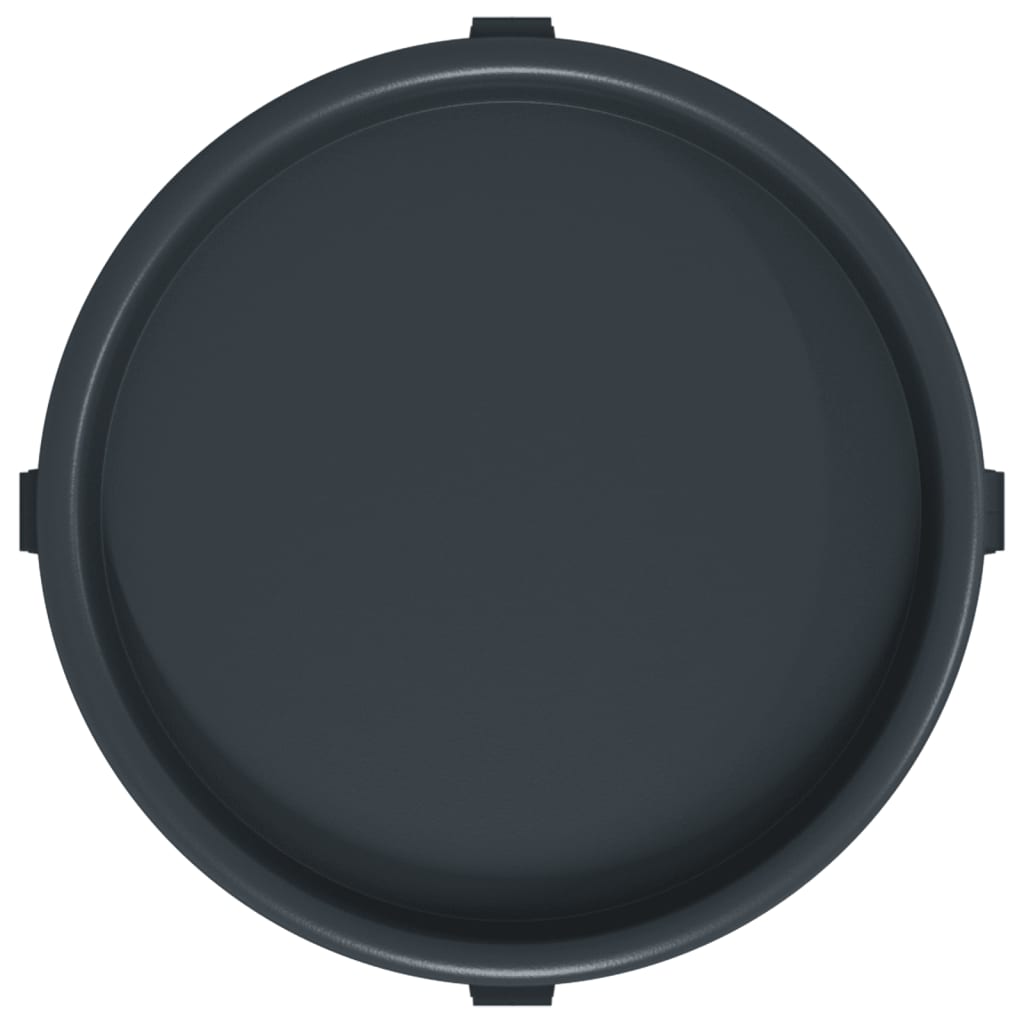 Kolica za biljke s kotačima siva 2 kom promjer 34 cm 35 kg