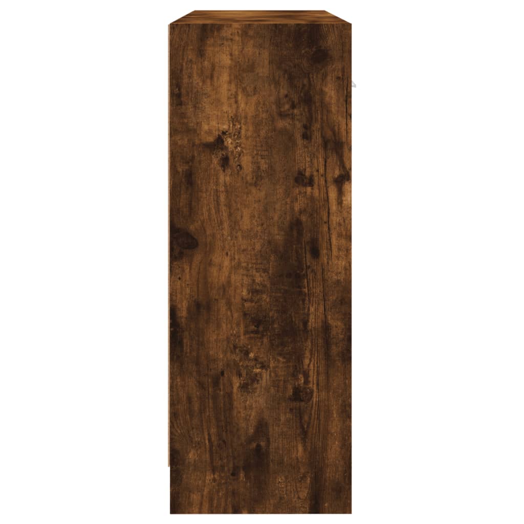 Komoda boja dimljenog hrasta 91x28x75 cm konstruirano drvo
