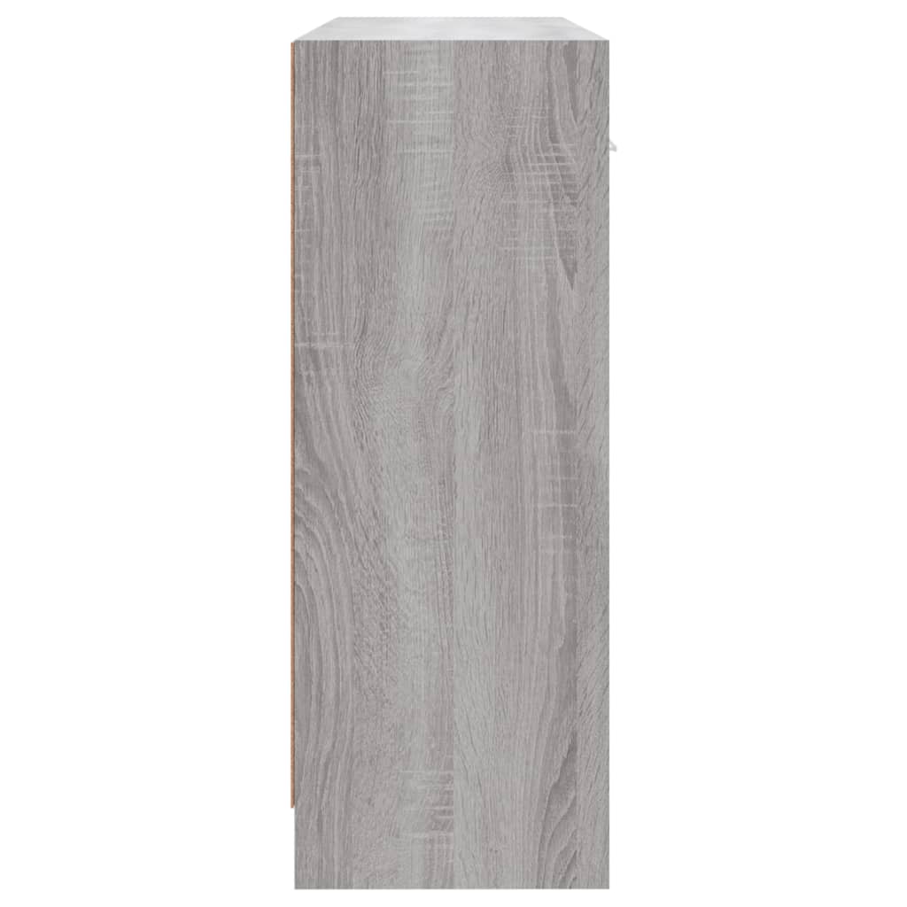 Komoda sivog hrasta sonome 91x28x75 cm od konstruiranog drva