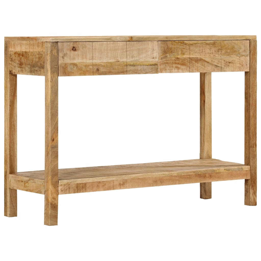 Konzolni stol s 2 ladice 110 x 35 x 75 cm masivno drvo manga