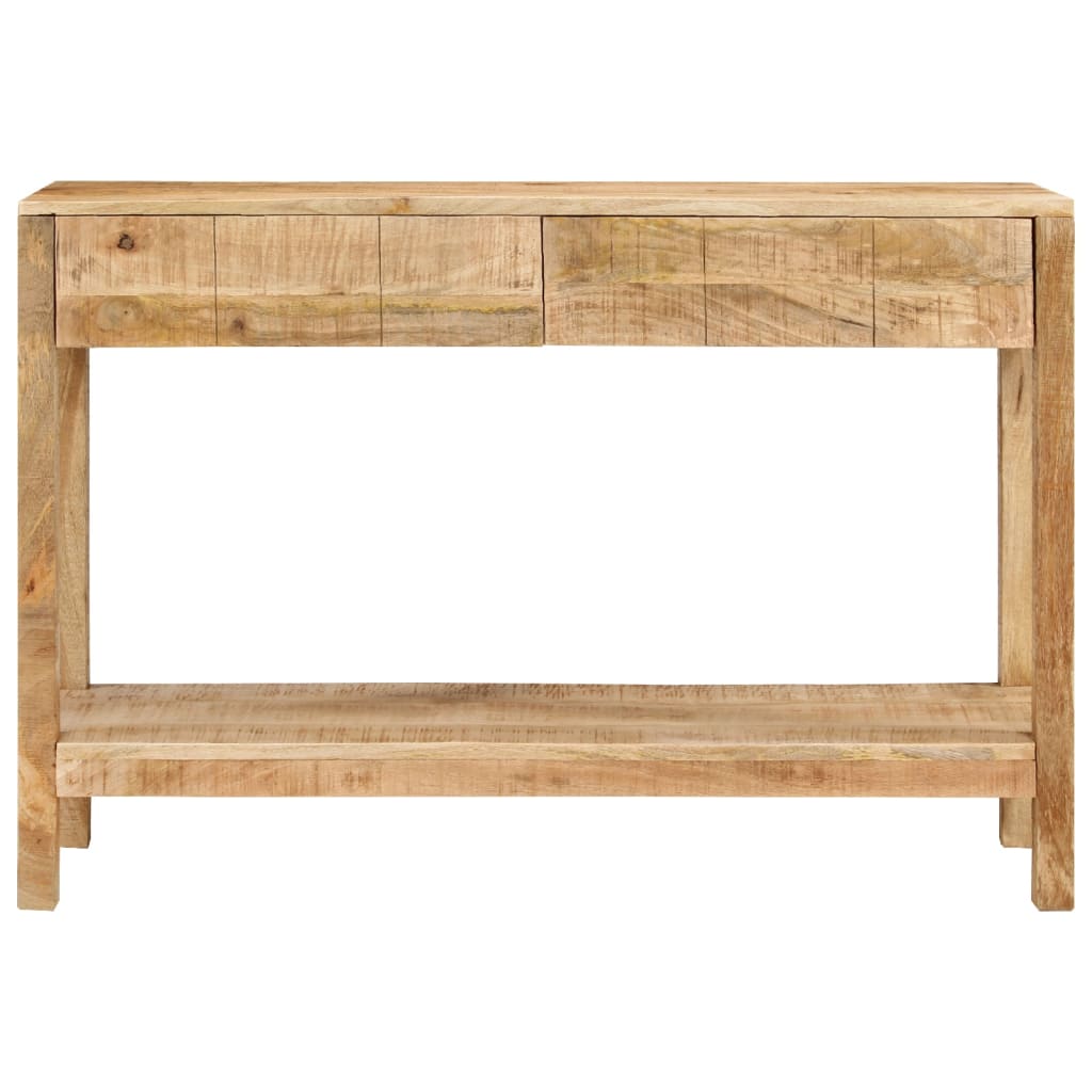 Konzolni stol s 2 ladice 110 x 35 x 75 cm masivno drvo manga