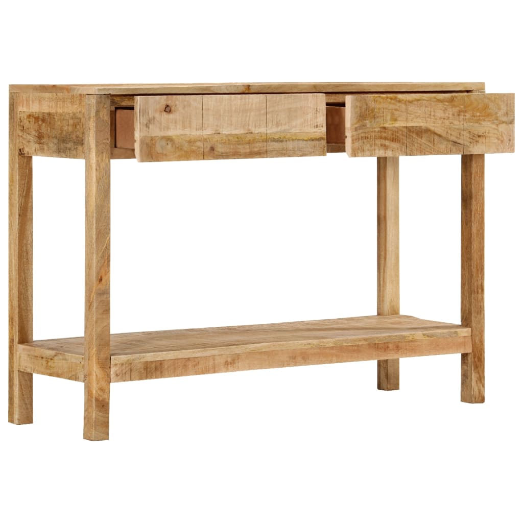 Konzolni stol s 2 ladice 110 x 35 x 75 cm masivno drvo manga