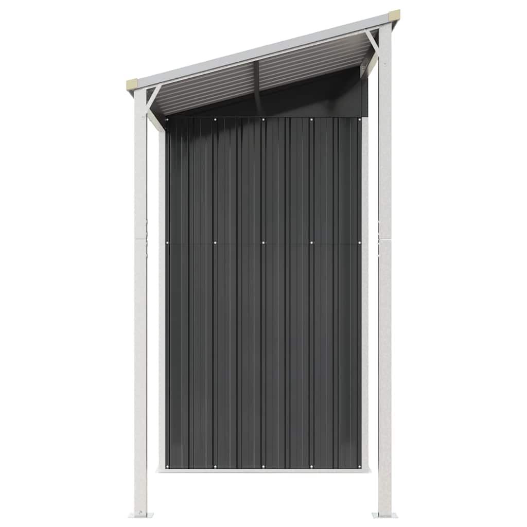 Vrtna kućica s produženim krovom antracit 277x107x181cm čelik