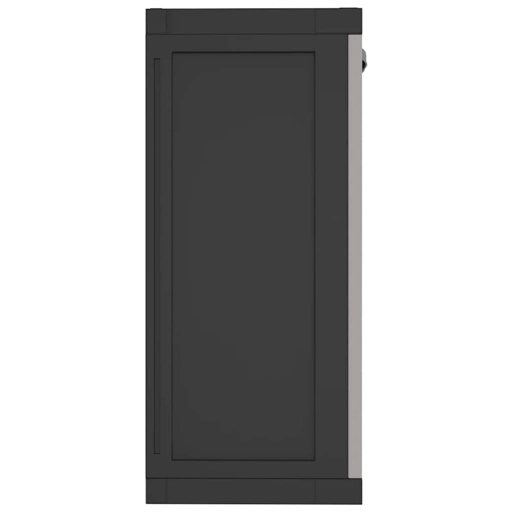 Vanjski ormarić za pohranu sivo-crni 97 x 37 x 85 cm PP