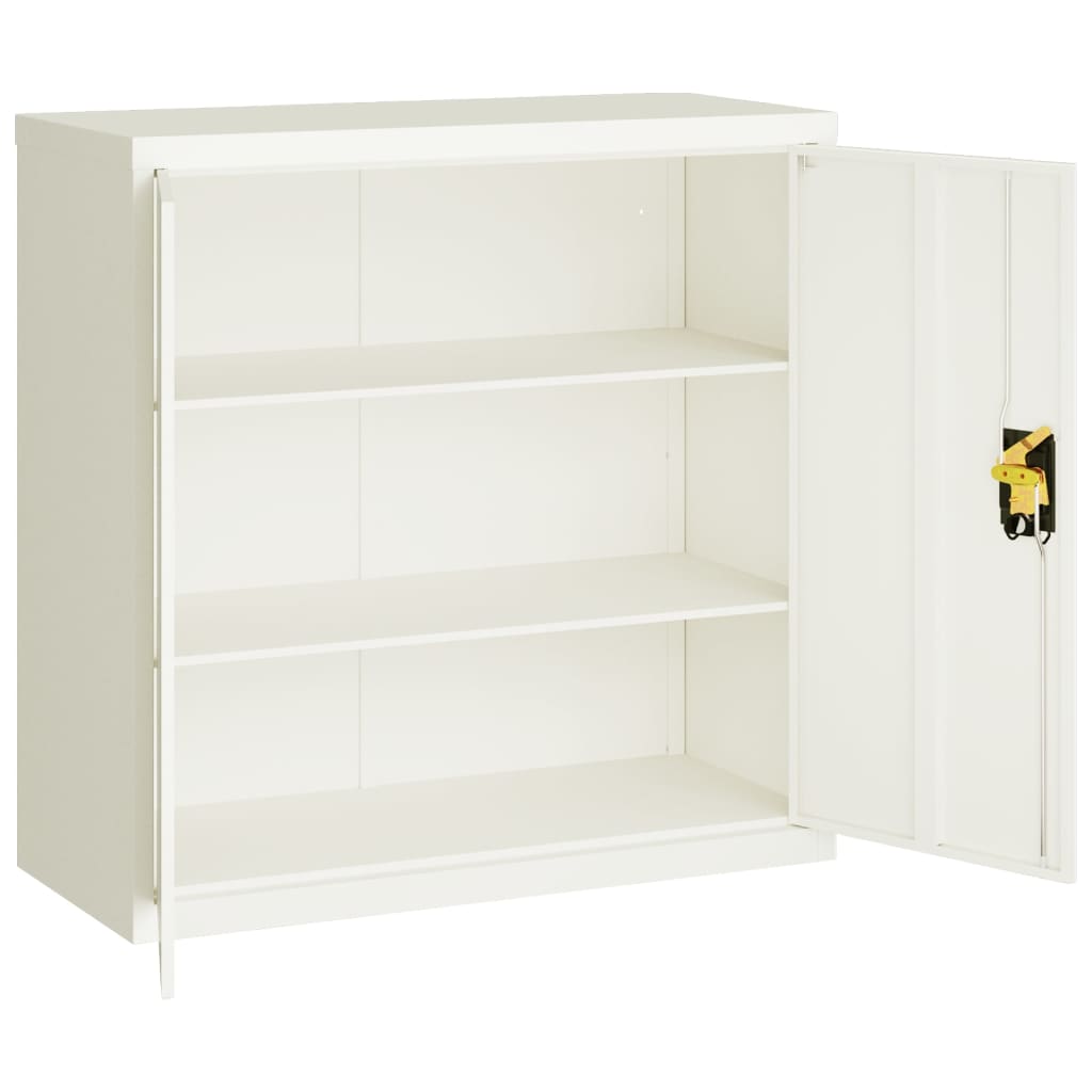 Ormarić za spise bijeli 90 x 40 x 90 cm čelični