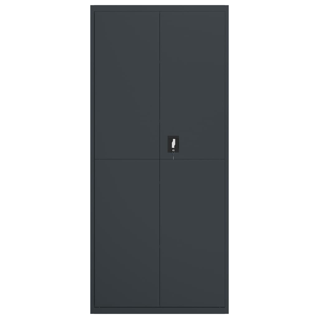 Ormarić za spise antracit 90 x 40 x 200 cm čelični