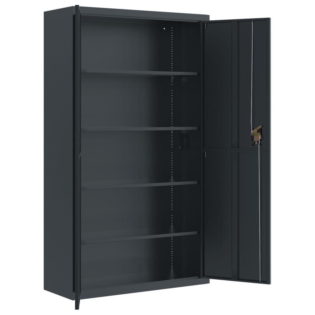 Ormarić za spise antracit 105 x 40 x 180 cm čelični