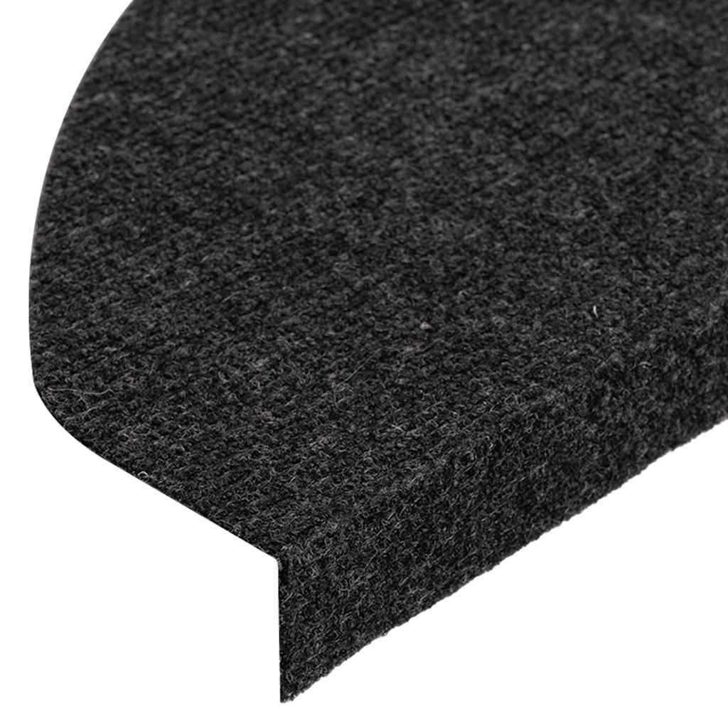 Samoljepljivi otirači za stepenice 10 kom crni 65x22,5x3,5 cm