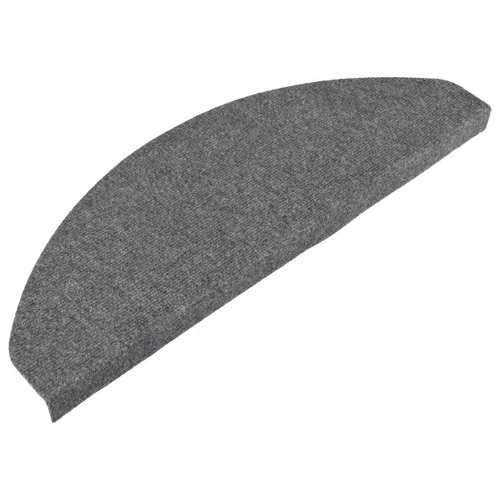 Samoljepljivi otirači za stepenice 10 kom sivi 65x22,5x3,5 cm