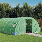 Staklenik s čeličnim okvirom zeleni 88 m² 22 x 4 x 2 m