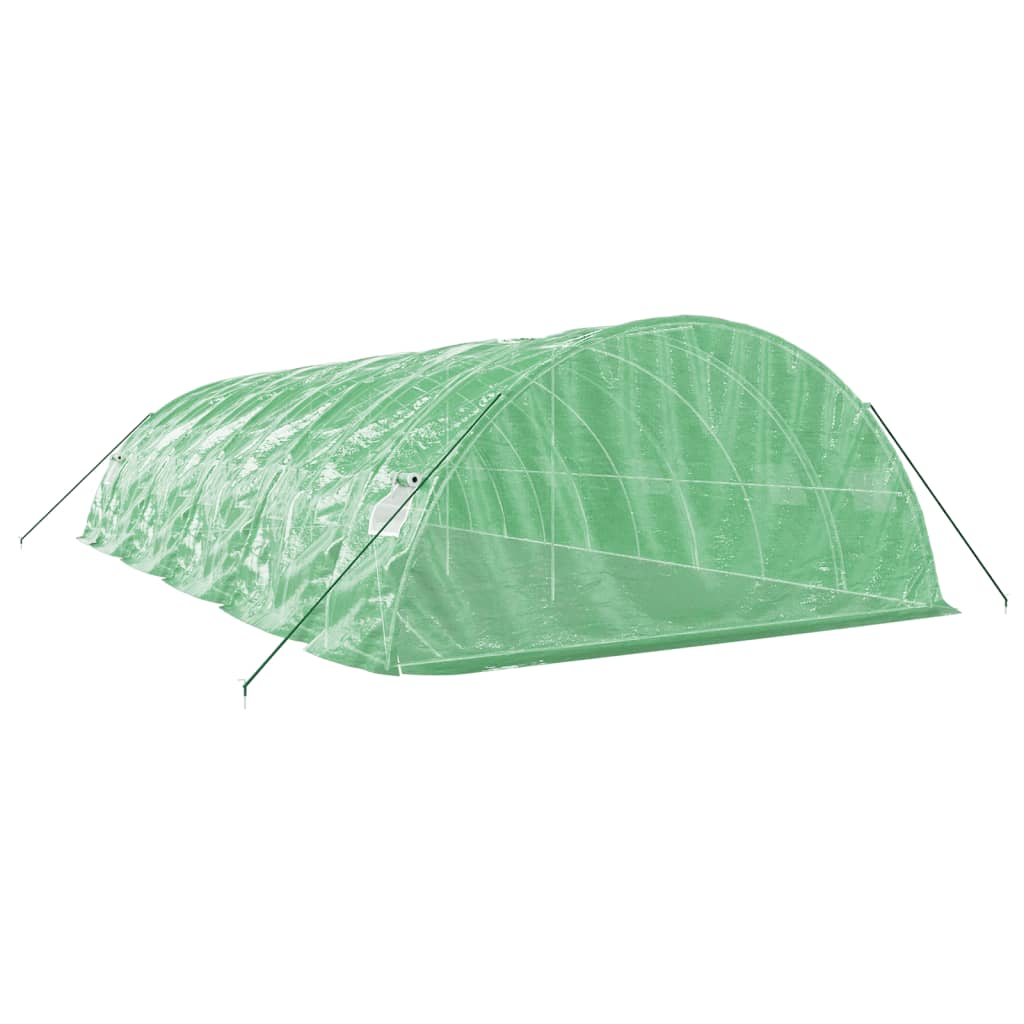 Staklenik s čeličnim okvirom zeleni 50 m² 10 x 5 x 2,3 m