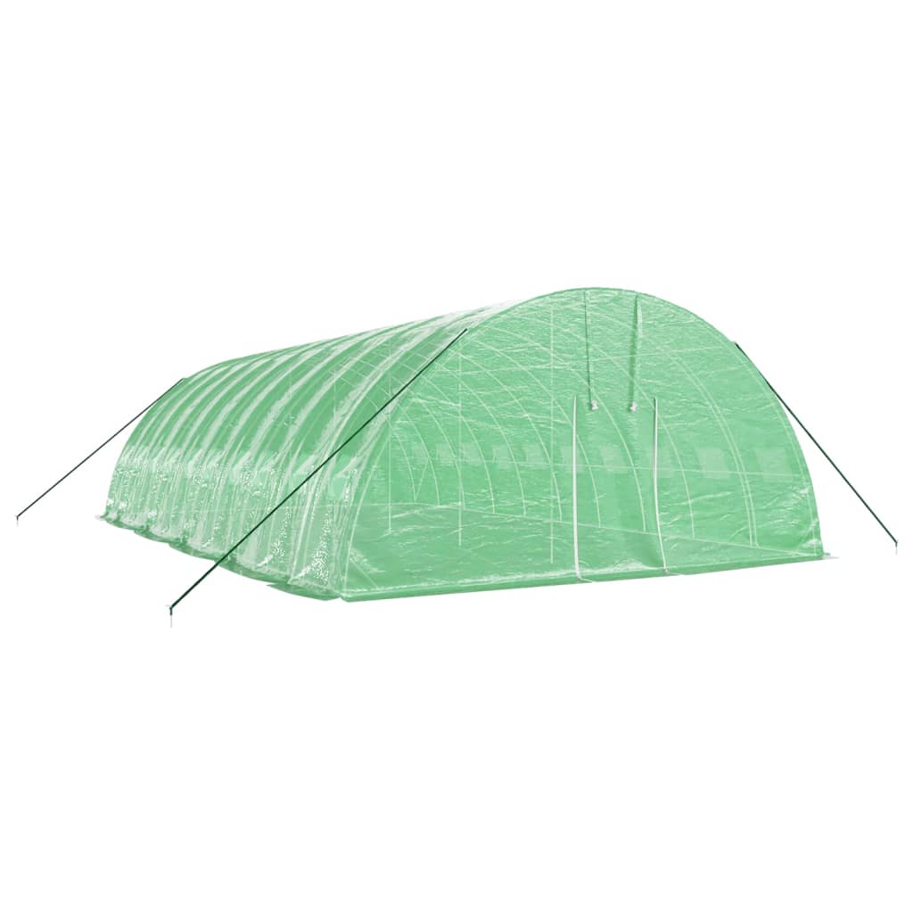 Plastenik s čeličnim okvirom zeleni 60 m² 10 x 6 x 2,85 m