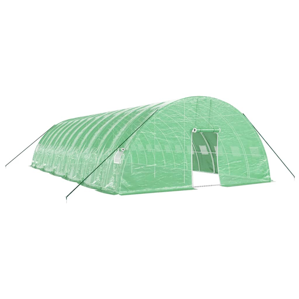 Plastenik s čeličnim okvirom zeleni 72 m² 12 x 6 x 2,85 m