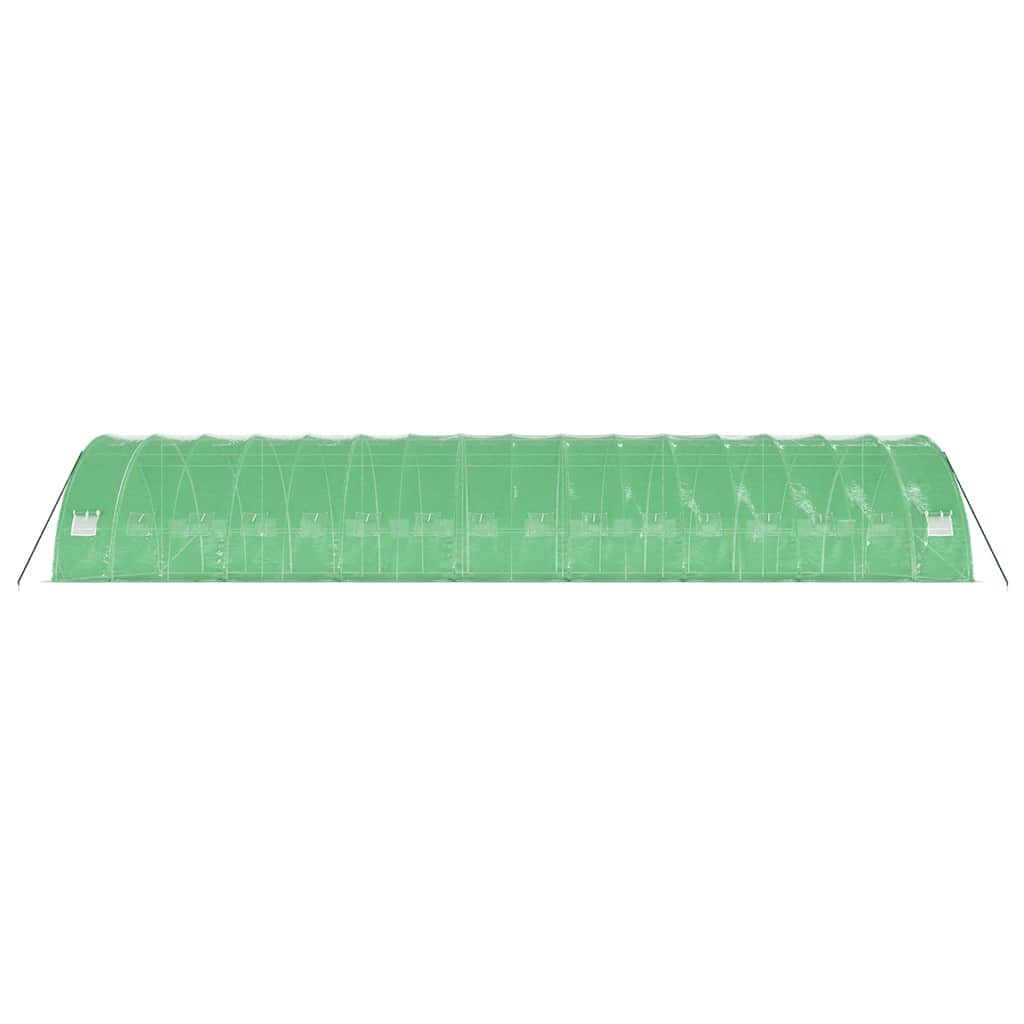 Plastenik s čeličnim okvirom zeleni 96 m² 16 x 6 x 2,85 m