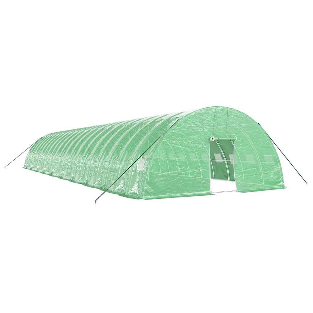 Plastenik s čeličnim okvirom zeleni 120 m² 20 x 6 x 2,85 m
