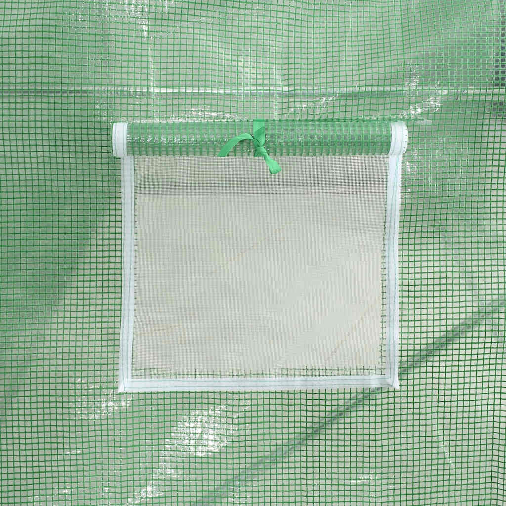 Plastenik s čeličnim okvirom zeleni 120 m² 20 x 6 x 2,85 m