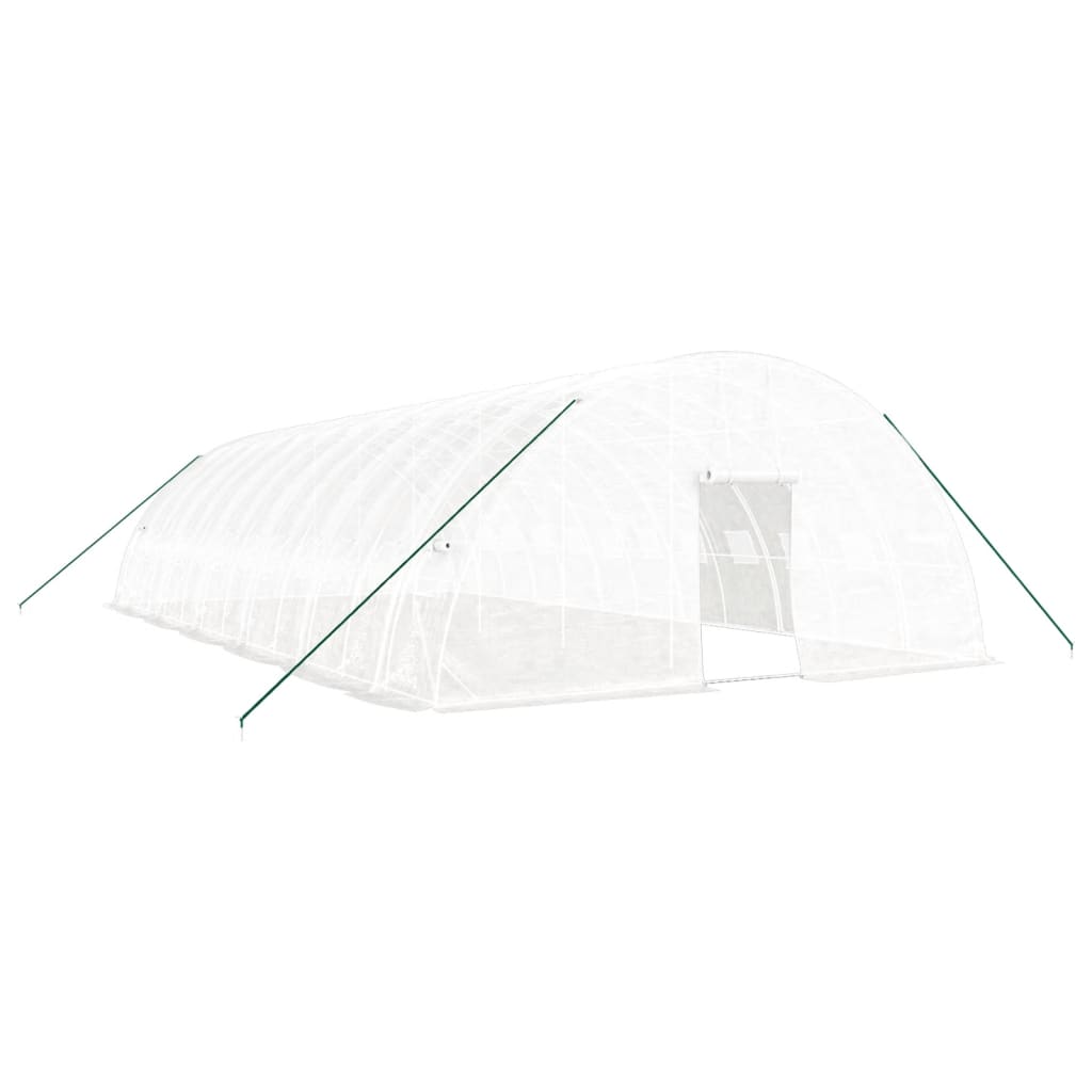 Plastenik s čeličnim okvirom bijeli 72 m² 12 x 6 x 2,85 m