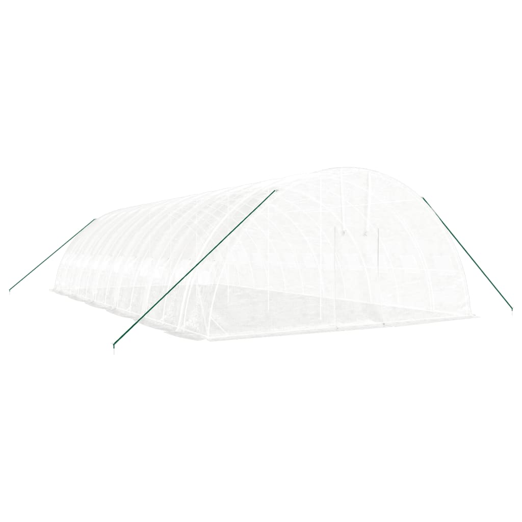 Plastenik s čeličnim okvirom bijeli 72 m² 12 x 6 x 2,85 m
