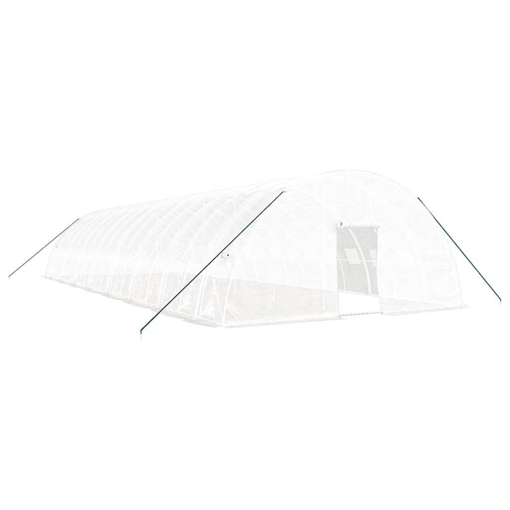 Plastenik s čeličnim okvirom bijeli 96 m² 16 x 6 x 2,85 m