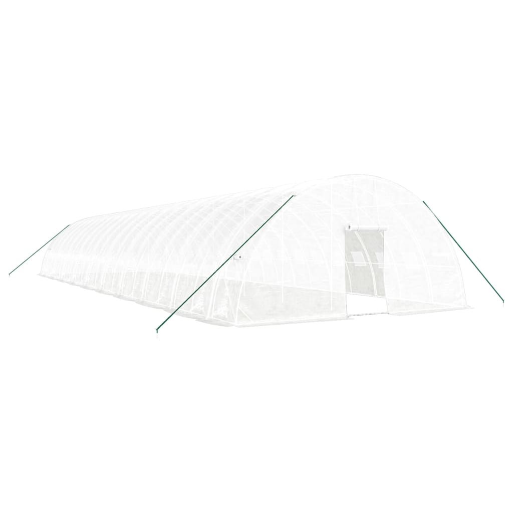 Plastenik s čeličnim okvirom bijeli 120 m² 20 x 6 x 2,85 m