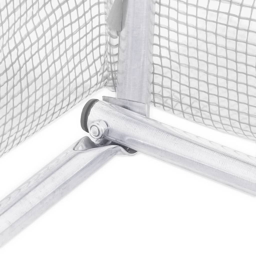 Plastenik s čeličnim okvirom bijeli 132 m² 22 x 6 x 2,85 m