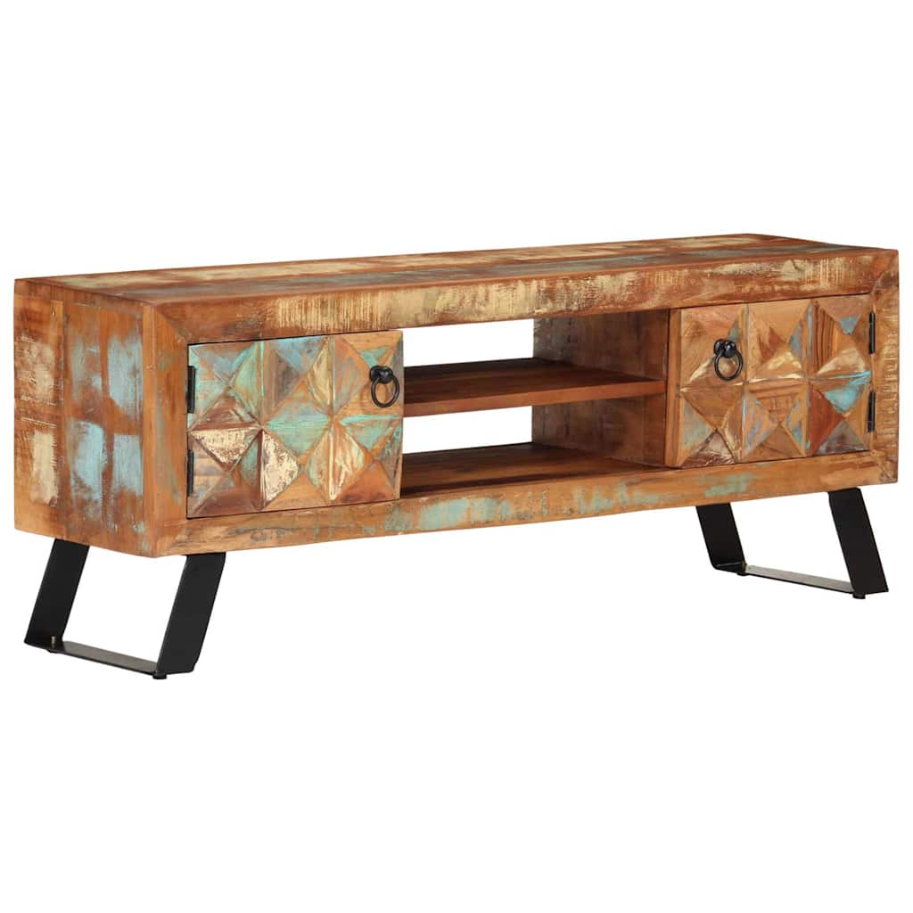 TV ormarić 112 x 30 x 45 cm od masivnog obnovljenog drva