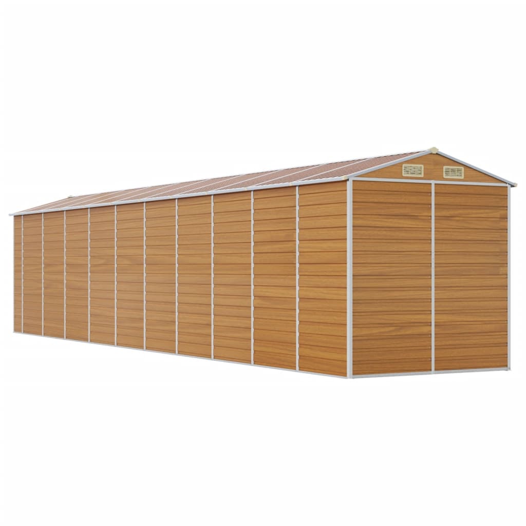 Vrtno spremište svjetlosmeđe 191 x 895 x 198 cm pocinčani čelik