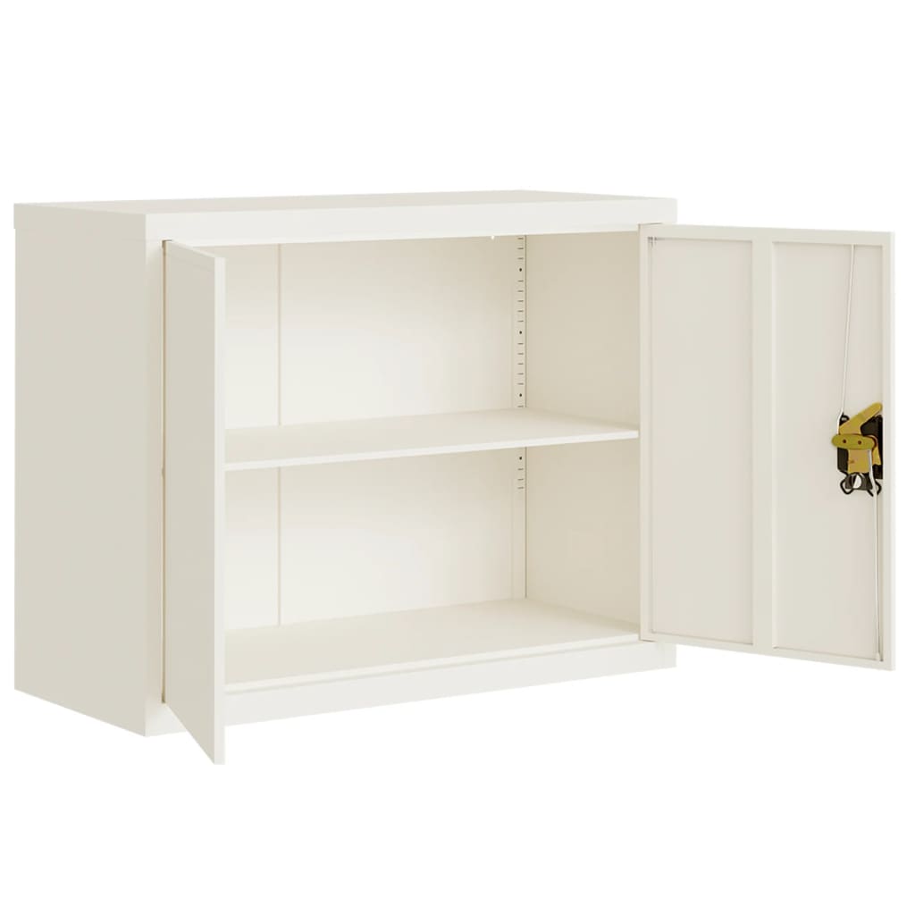 Ormarić za spise bijeli 90 x 40 x 110 cm čelični
