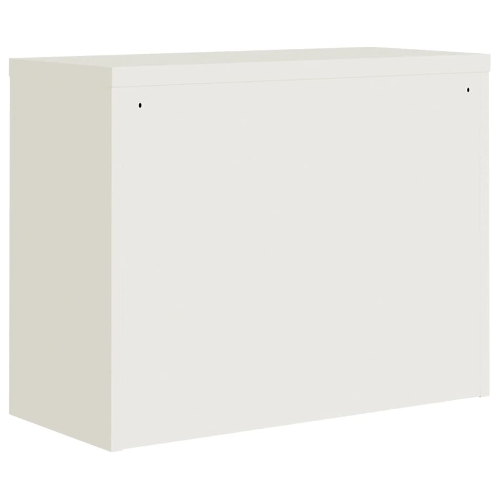 Ormarić za spise bijeli 90 x 40 x 110 cm čelični