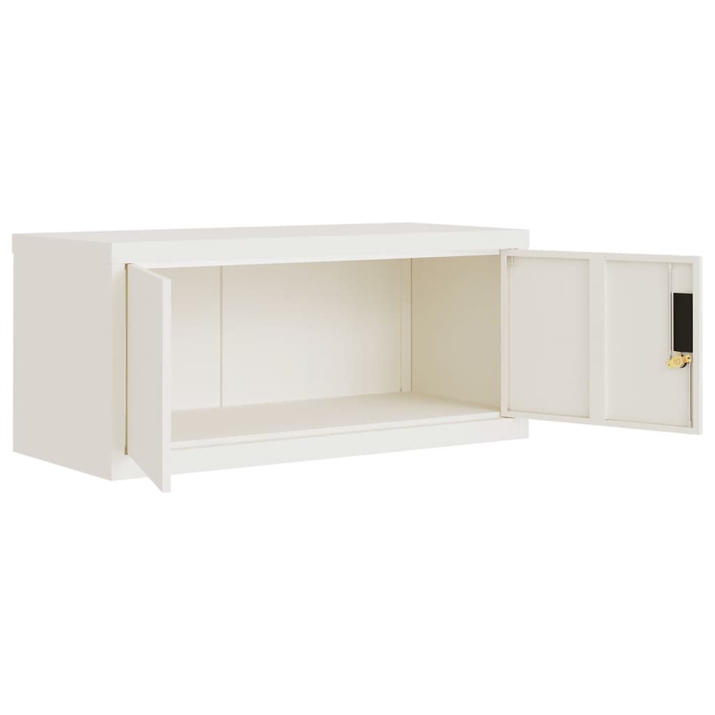 Ormarić za spise bijeli 90x40x145 cm čelični