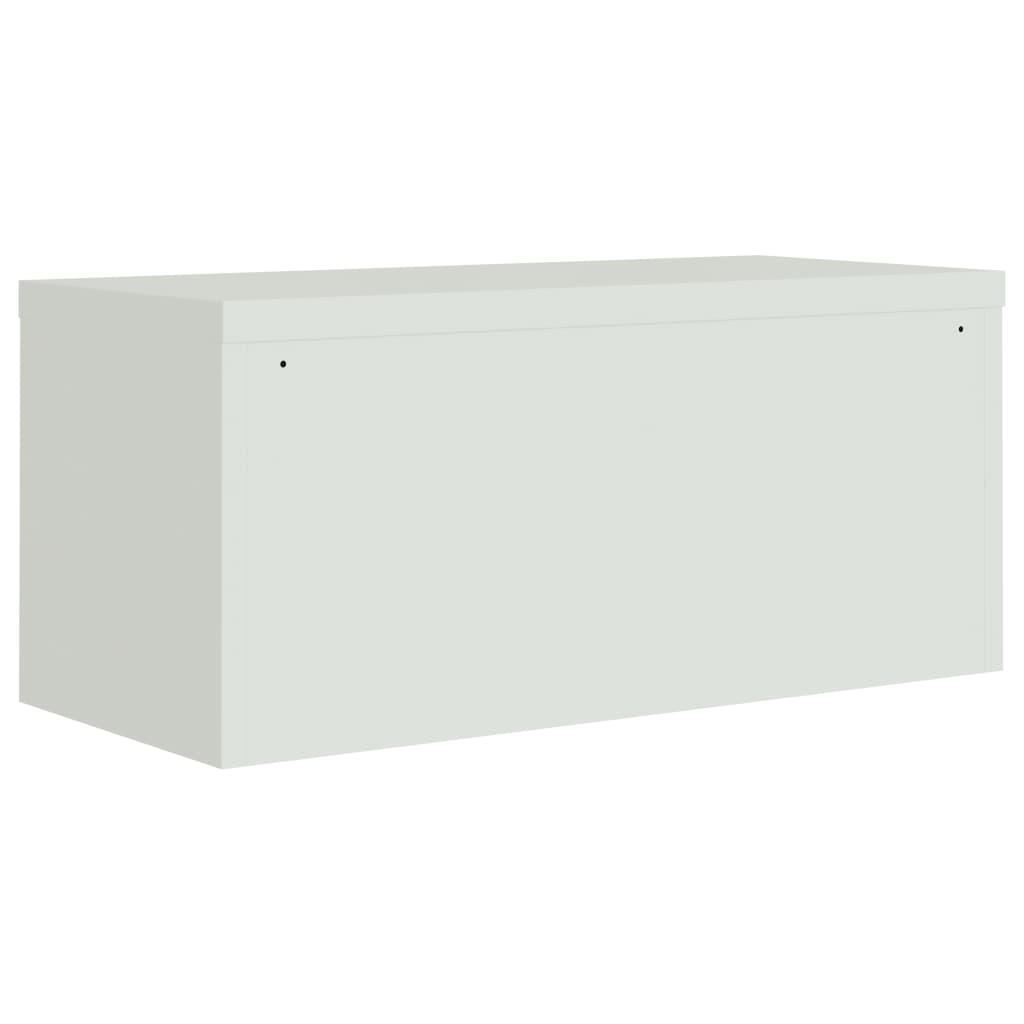 Ormarić za spise svjetlosivi 90 x 40 x 240 cm čelični