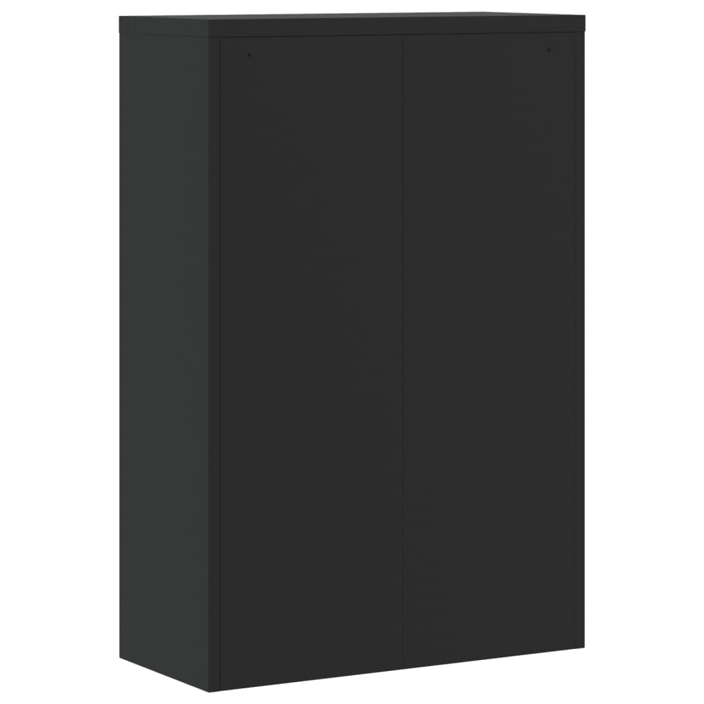Ormarić za spise crni 90 x 40 x 180 cm čelični