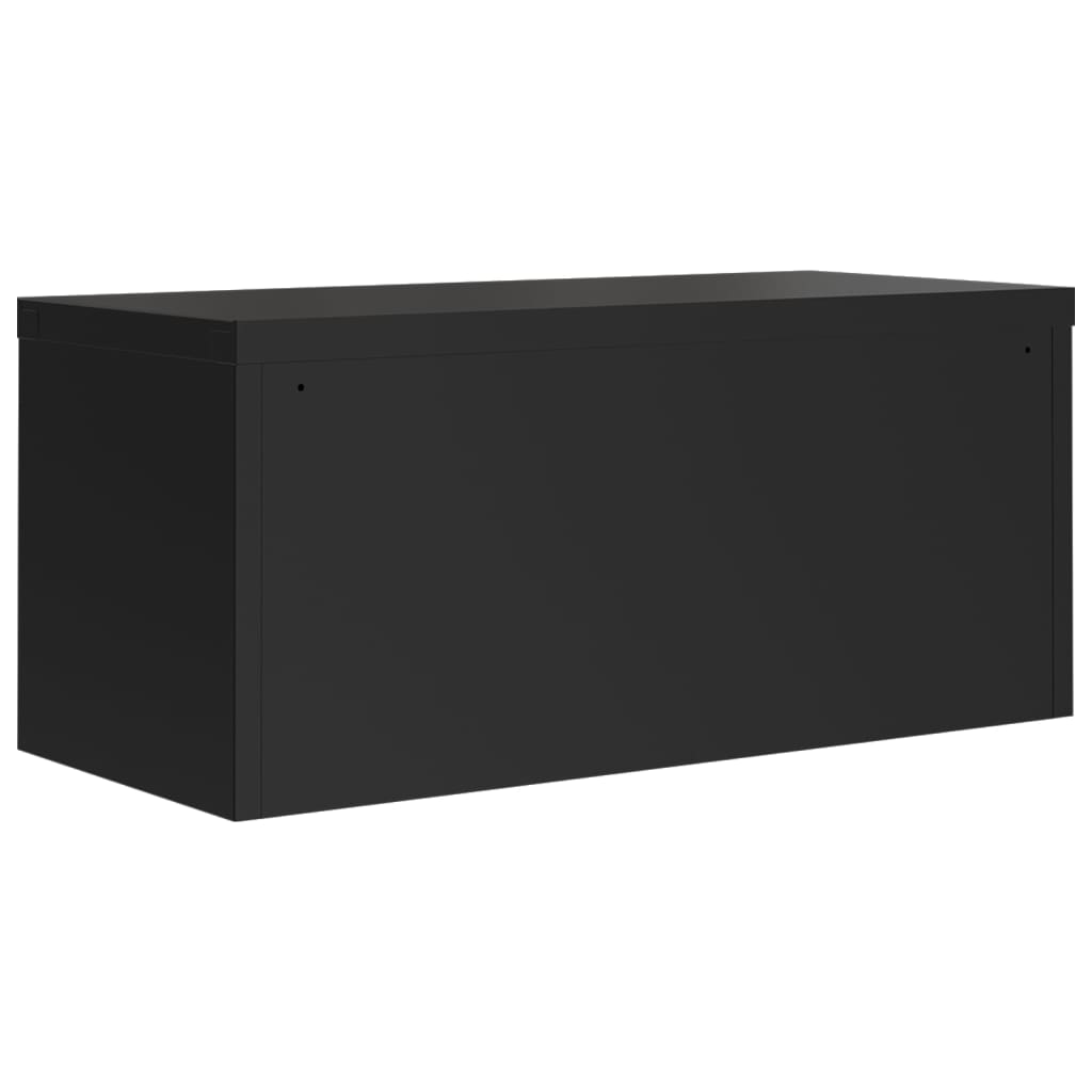 Ormarić za spise crni 90 x 40 x 220 cm čelični