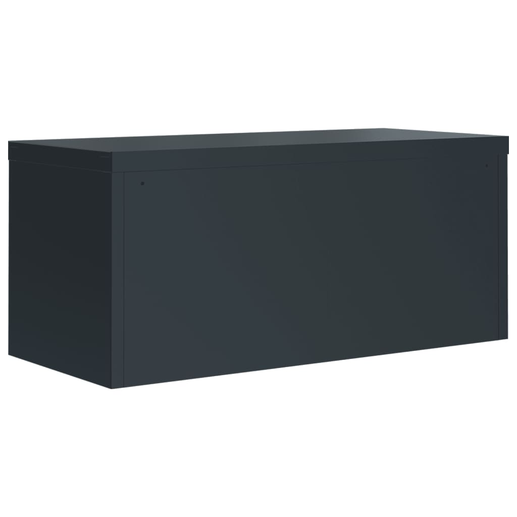 Ormarić za spise antracit 90x40x145 cm čelični