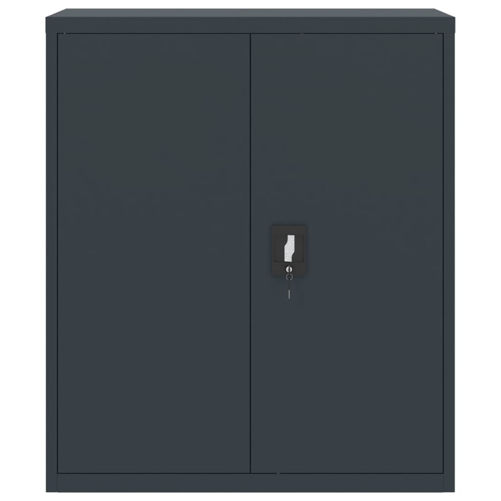 Ormarić za spise antracit 90x40x145 cm čelični